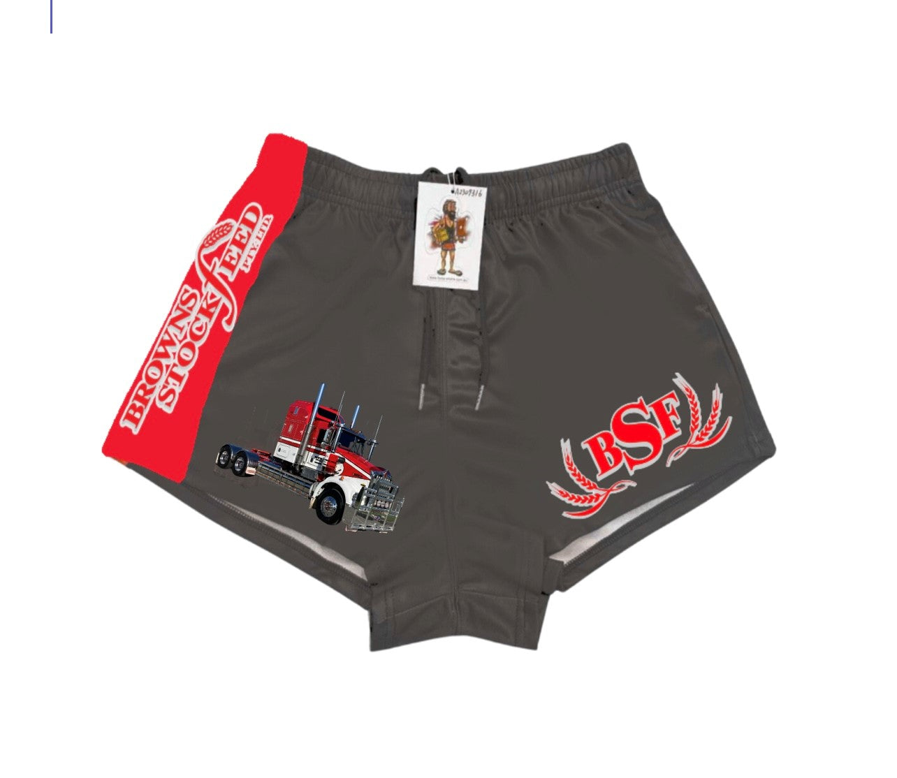 BSF Footy Shorts - Charcoal
